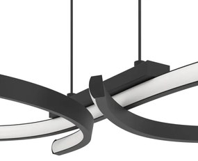 Eglo 901267 - Lampadario LED a sospensione con filo SERPINS LED/21W/230V 3000K nero