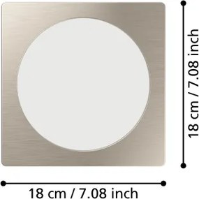 Eglo 901409 - Lampada da incasso a LED FUEVA LED/10,5W/230V 16,6x16,6 cm cromo