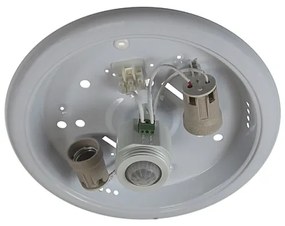 Plafoniera con sensore PLAFON 2xE27/80W/230V