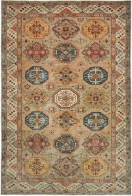 Kazak Tappeto 210x300 Beige (Pakistan) Annodato A Mano