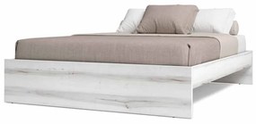 LETTO CON DOGHE ARLÉS 150X190CM BIANCO NORDICO