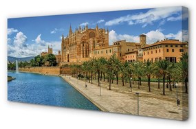 Quadro su tela Cattedrale di palma gotica Spagna 100x50 cm