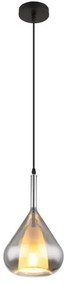 Globo 15542 - Lampadario a sospensione con filo GEEKY 1xE27/60W/230V diametro 20 cm nero