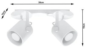 Faretto LAROSA 2 2xGU10/40W/230V bianco