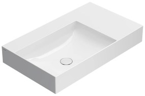 Ceramica Globo T-Edge Lavabo 80x47 Sospeso O Da Appoggio Bianco Lucido