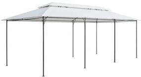 Gazebo 600x298x270 cm Bianco 180g/m²