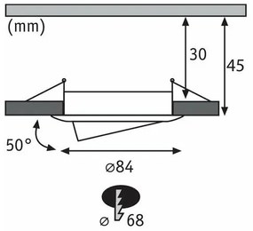 Paulmann 93483 - SET 3xLED/6,5W IP23 Faretto bagno dimmerabile NOVA 230V