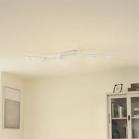 Lindby Faretto LED Eldrin, bianco, a 6 luci, punti luce