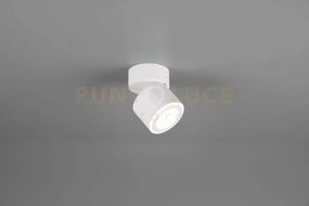 Taurus spot led 5w 450lm, 3000k metallo bianco orientabile girevole...
