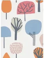 Scion Carta da parati Liora - Watermelon/ Tangerine/ Lake