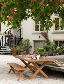 Tavolo da pranzo da giardino in alluminio 100x220 cm Delta - Exotan