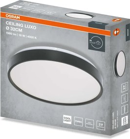 Osram - Plafoniera LED CEILING LUXO LED/18W/230V Ø 32 cm nero