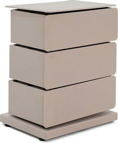 Cassettiera grigio tortora in metallo 37x45x26 cm Joey – Spinder Design