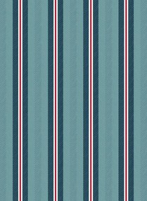 Streifentapete Blurred Lines von Eijffinger - Blau/ Weiß