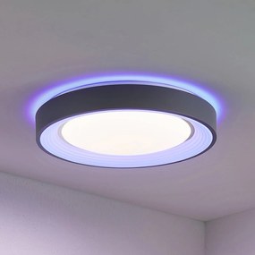 Plafoniera LED Lindby, RGB, CCT, telecomando, dimmerabile