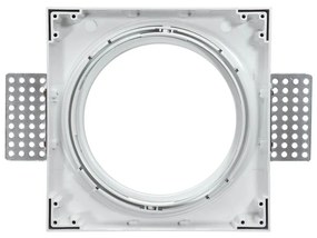 Portafaretto da Incasso AR111 Quadrato Orientabile 148x148mm - Bianco