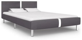 Giroletto Senza Materasso Grigio Similpelle 140x200 Cm /