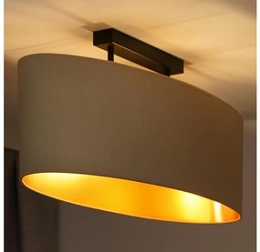 Duolla - Lampadario a plafone OVAL VEGAN 2xE27/15W/230V color crema