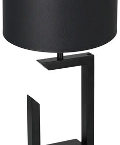 Lampada da tavolo 1xE27/60W/230V 45 cm nero/bianco