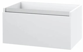 Mobile Bagno 140cm Con Doppio Lavabo, Base Con Cassetto E Specchio Con LED Integrato