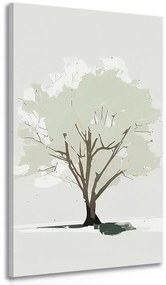 Quadro su tela – Albero in spirito minimalista