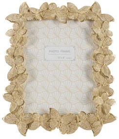 Cornice Decorativa Farfalle Oro 22,3x2,3x27,8 cm (Interna cm 15x20)