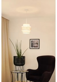 Brilagi - Lampadario a sospensione con filo DOVER SPACE 1xE27/15W/230V diametro 25 cm grigio/color crema