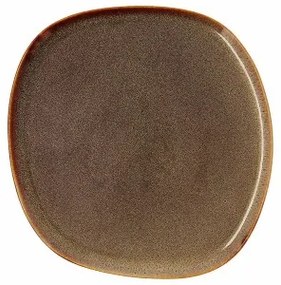 Piatto da pranzo Bidasoa Ikonic Marrone Ceramica 26,5 x 25,7 x 1,5 cm (4 Unità) (Pack 4x)
