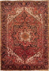 Heriz Tappeto persiano 230x320 Rosso (Iran) Annodato A Mano