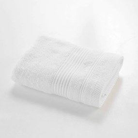 Asciugamano bianco in spugna di cotone 50x90 cm Tendresse - douceur d'intérieur