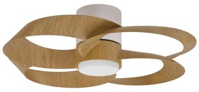 Ventilatore da soffitto Rose marrone, Ø 65 cm, CCT, dimmerabile, MANTRA IP20