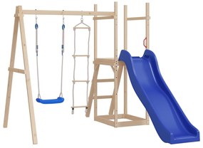 Seggiolino Per Altalena Con Scala Corda Blu 37x15 Cm Pe /