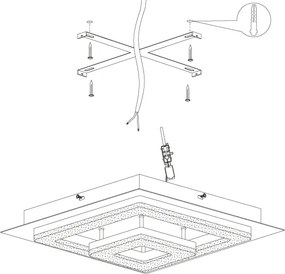 Eglo 99327 - Plafoniera LED FRADELO LED/12W/230V