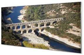 Quadro acrilico Roma Aqueducta River 100x50 cm