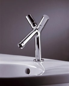 Gruppo lavabo Monoforo a due maniglie Cromo Hansgrohe Starck 10030000