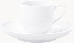 Tazzina da caffè in porcellana fatta a mano con piattino Urbino, set da 2