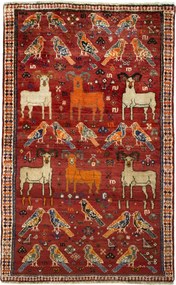 Gabbeh Tappeto persiano 110 x 170 Rosso (Iran) Annodato A Mano