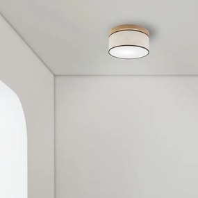 Brilagi - LED Plafoniera BELLADONNA 1xE27/15W/230V diametro 30 cm color crema/quercia