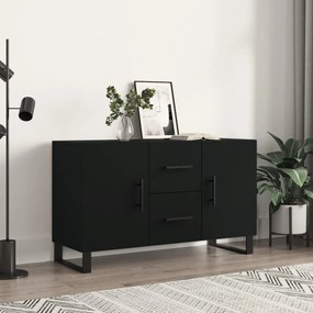 Credenza nera 100x36x60 cm in legno multistrato