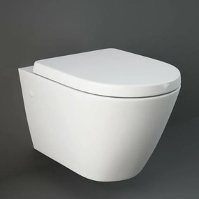Wc Sospeso RIMLESS Rak Collezione Resort Bianco senza brida