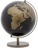 Mappamondo girevole da appoggio 25x34cm Bronzo e Nero