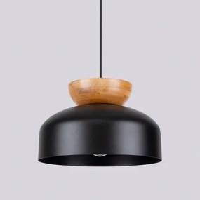 Sollux SL.1351 - Lampadario a sospensione con filo MARION 1xE27/15W/230V diametro 29,5 cm nero