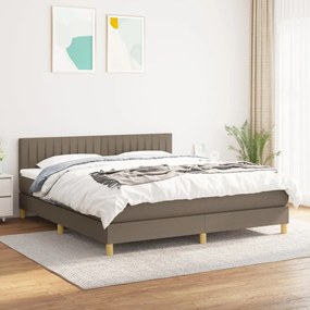 Giroletto A Molle Con Materasso Tortora 160x200 Cm İn Tessuto /