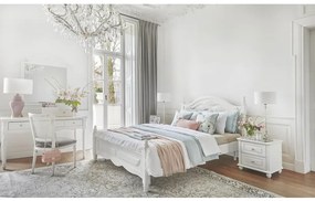 Letto in stile provenzale Bianco 160x200 Princess 886-Arrediorg.it