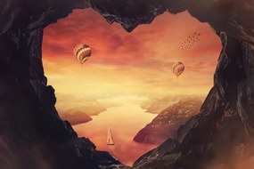 Stampa su tela – Vista dalla caverna