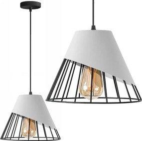 LAMPA DA SOFFITTO PENSILE PARALUME METALLO BIANCO APP228-1CP
