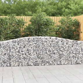 Cesti Gabbioni ad Arco 5 pz 400x30x80/100 cm Ferro Zincato