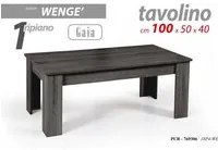 Tavolino basso grigio salotto cm 100 x 50 x 40 h