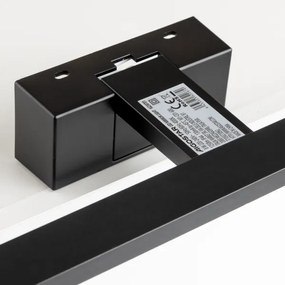 Aigostar - Illuminazione per specchio da bagno a LED 8W/230V 4000K 40 cm IP44 nero