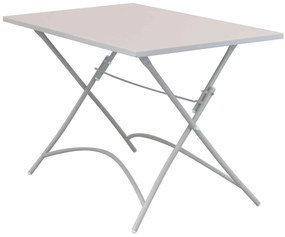 ROMANUS - tavolo in acciaio pieghevole da esterno